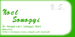noel somogyi business card